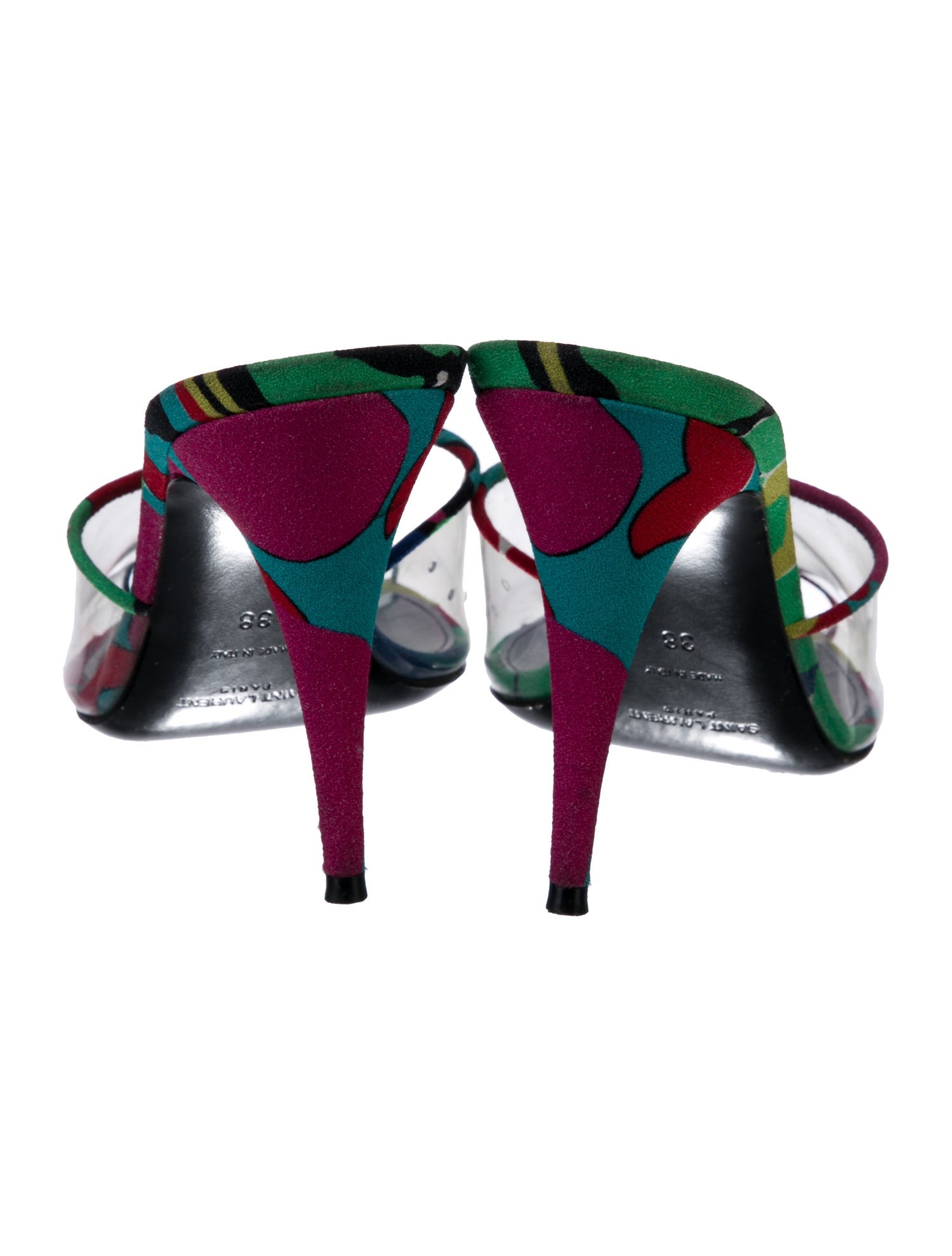 Saint Laurent PVC Printed Slides